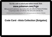 Code Card - Alola Collection [Solgaleo] - XY - Evolutions - Pokemon card