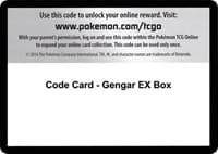 Code Card - Gengar EX Box - XY - Evolutions - Pokemon card