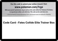 Code Card - Fates Collide Elite Trainer Box - XY - Fates Collide - Pokemon card