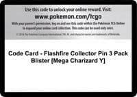 Code Card - Flashfire Collector Pin 3 Pack Blister [Mega Charizard Y] - XY - Flashfire - Pokemon card