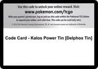 Code Card - Kalos Power Tin [Delphox Tin] - XY - Flashfire - Pokemon card