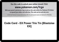 Code Card - EX Power Trio Tin [Blastoise EX] - XY - Furious Fists - Pokemon card