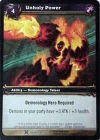 Unholy Power - Drums of War - WoW card
