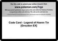 Code Card - Legend of Hoenn Tin [Groudon EX] - XY - Primal Clash - Pokemon card