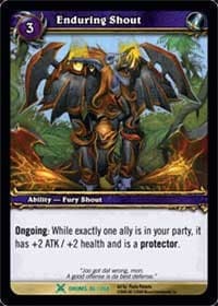 Enduring Shout - Drums of War - WoW card