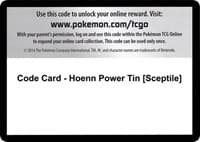 Code Card - Hoenn Power Tin [Sceptile] - XY - Roaring Skies - Pokemon card
