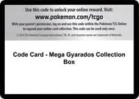 Code Card - Mega Gyarados Collection Box - XY - Steam Siege - Pokemon card