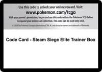 Code Card - Steam Siege Elite Trainer Box - XY - Steam Siege - Pokemon card