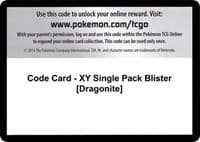 Code Card - XY Single Pack Blister [Dragonite] - XY Base Set - Pokemon card