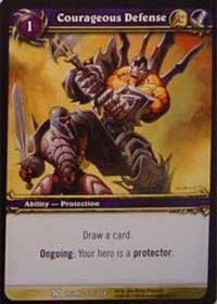 Courageous Defense - Drums of War - WoW card