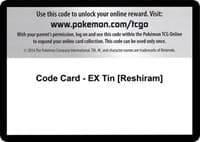 Code Card - EX Tin [Reshiram] - Next Destinies - Pokemon card