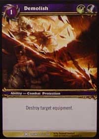 Demolish - Drums of War - WoW card