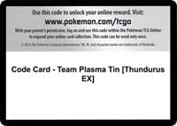 Code Card - Team Plasma Tin [Thundurus EX] - Plasma Blast - Pokemon card
