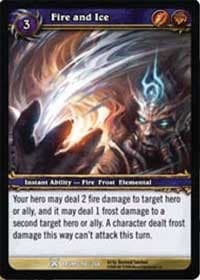 Fire and Ice - Drums of War - WoW card