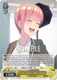 As an Actress, Ichika Nakano - The Quintessential Quintuplets 2 - Weiss Schwarz card