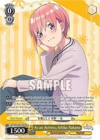 As an Actress, Ichika Nakano (OFR) - The Quintessential Quintuplets 2 - Weiss Schwarz card