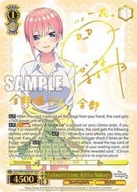 Awkward Love, Ichika Nakano (SSP) - The Quintessential Quintuplets 2 - Weiss Schwarz card