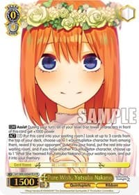 Pure Wish, Yotsuba Nakano (HYR) - The Quintessential Quintuplets 2 - Weiss Schwarz card