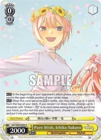 Pure Wish, Ichika Nakano - The Quintessential Quintuplets 2 - Weiss Schwarz card