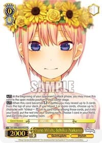 Pure Wish, Ichika Nakano (HYR) - The Quintessential Quintuplets 2 - Weiss Schwarz card