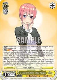 In School Uniform, Ichika Nakano (SR) - The Quintessential Quintuplets 2 - Weiss Schwarz card