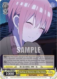 Rooftop of Memories, Ichika Nakano - The Quintessential Quintuplets 2 - Weiss Schwarz card