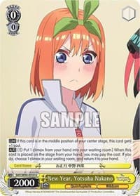 New Year, Yotsuba Nakano - The Quintessential Quintuplets 2 - Weiss Schwarz card