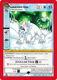 Sabertooth Tiger - UFO: First Edition Release Event Deck - MetaZoo card