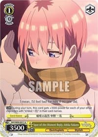 Spur-of-the-Moment Reply, Ichika Nakano - The Quintessential Quintuplets 2 - Weiss Schwarz card