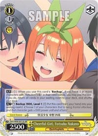 Cheerful Girl, Yotsuba Nakano (SR) - The Quintessential Quintuplets 2 - Weiss Schwarz card