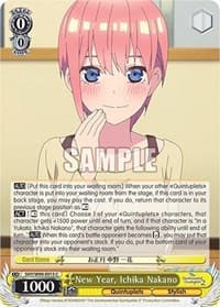 New Year, Ichika Nakano - The Quintessential Quintuplets 2 - Weiss Schwarz card