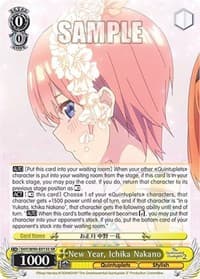 New Year, Ichika Nakano (SR) - The Quintessential Quintuplets 2 - Weiss Schwarz card