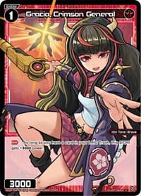 Gracia, Crimson General (Parallel Foil) - Vertex Diva - WIXOSS card