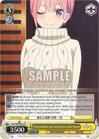 Overconfidence and Carelessness, Ichika Nakano - The Quintessential Quintuplets 2 - Weiss Schwarz card