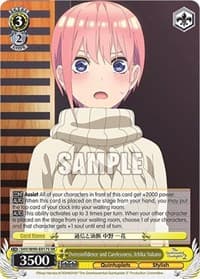Overconfidence and Carelessness, Ichika Nakano (SR) - The Quintessential Quintuplets 2 - Weiss Schwarz card