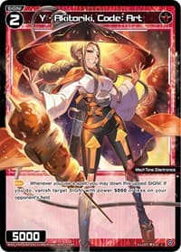 Y - Akitoriki, Code: Art (Parallel Foil) - Vertex Diva - WIXOSS card