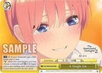 A Single Lie (RRR) - The Quintessential Quintuplets 2 - Weiss Schwarz card