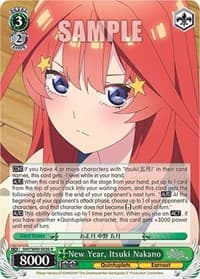 New Year, Itsuki Nakano - The Quintessential Quintuplets 2 - Weiss Schwarz card