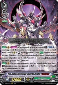 Evil Armor Sovereign, Inverse Giraffa "Reverse" - D-VS05: V Clan Collection Vol.5 - Cardfight Vanguard card