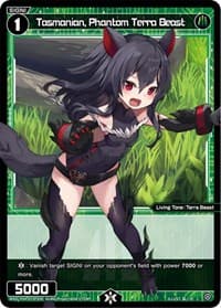 Tasmanian, Phantom Terra Beast (Parallel Foil) - Vertex Diva - WIXOSS card