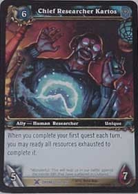 Chief Researcher Kartos - Drums of War - WoW card
