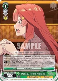 Dense, Itsuki Nakano - The Quintessential Quintuplets 2 - Weiss Schwarz card