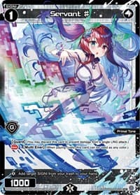Servant # (Parallel Foil) - Vertex Diva - WIXOSS card