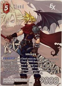 Cloud EX (Full Art Reprint) - Crystal Dominion - Final Fantasy TCG card