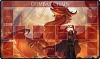 GamerMats Playmat - Red Mage Flesh and Blood Compatible Zone Mat (Premium White Stitched) - GamerMats Playmats - Playmats card