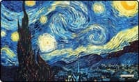 GamerMats Playmat - Starry Night (Premium White Stitched) - GamerMats Playmats - Playmats card
