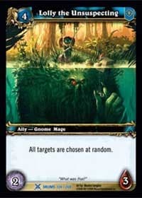 Lolly the Unsuspecting - Drums of War - WoW card