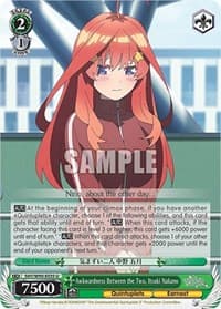 Awkwardness Between the Two, Itsuki Nakano - The Quintessential Quintuplets 2 - Weiss Schwarz card