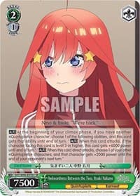 Awkwardness Between the Two, Itsuki Nakano (SR) - The Quintessential Quintuplets 2 - Weiss Schwarz card