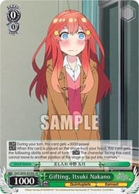 Gifting, Itsuki Nakano (SR) - The Quintessential Quintuplets 2 - Weiss Schwarz card